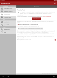 G DATA Mobile Security Android Perdita/Furto G DATA Mobile Security Android Perdita/Furto