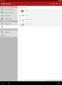 G DATA Mobile Security Android App protette G DATA Mobile Security Android App protette