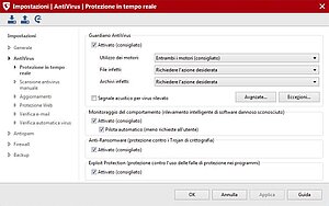 G DATA Internet Security Protezione in tempo reale G DATA Internet Security Protezione in tempo reale