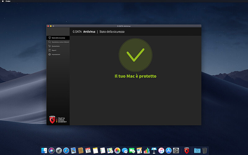 G DATA Antivirus Mac protetto